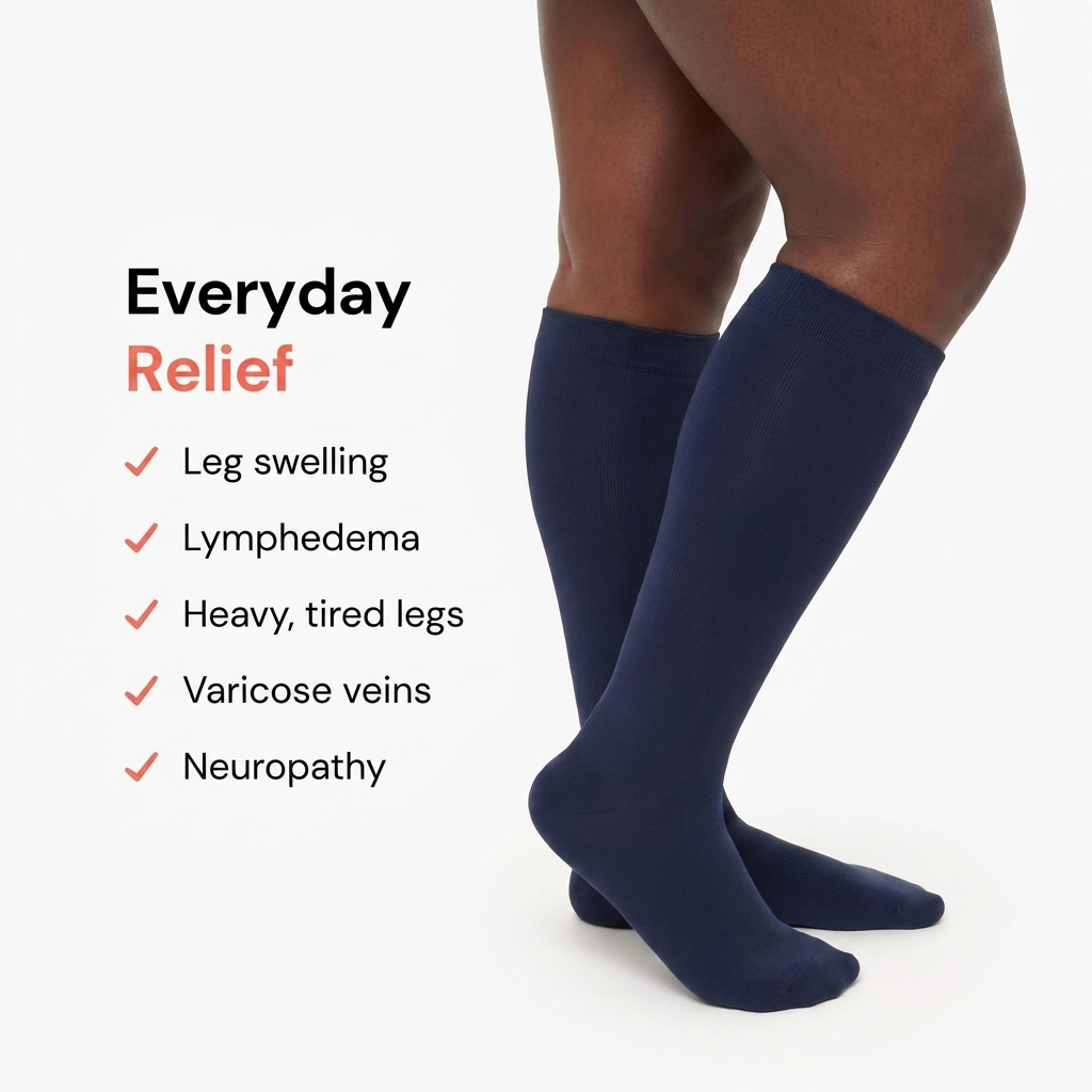 Bamboo Wide Compression Socks