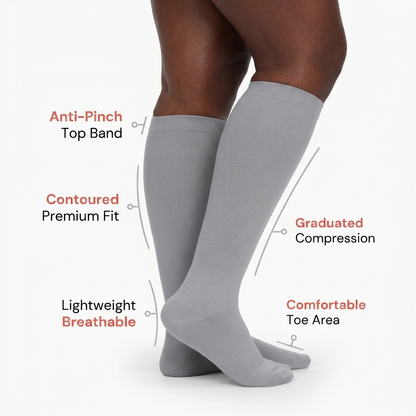 Bamboo Wide Compression Socks