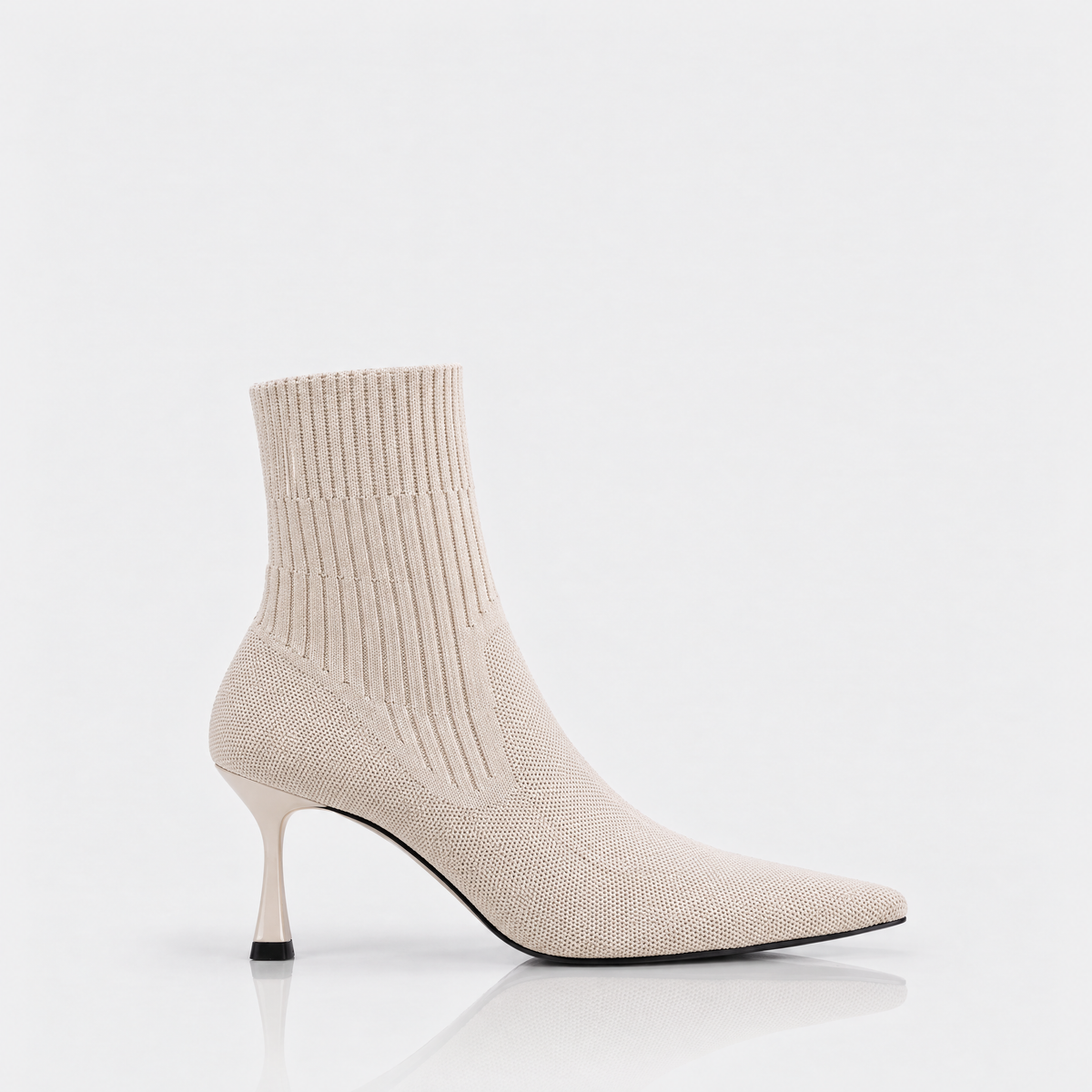 Soft Beige sock boot side profile