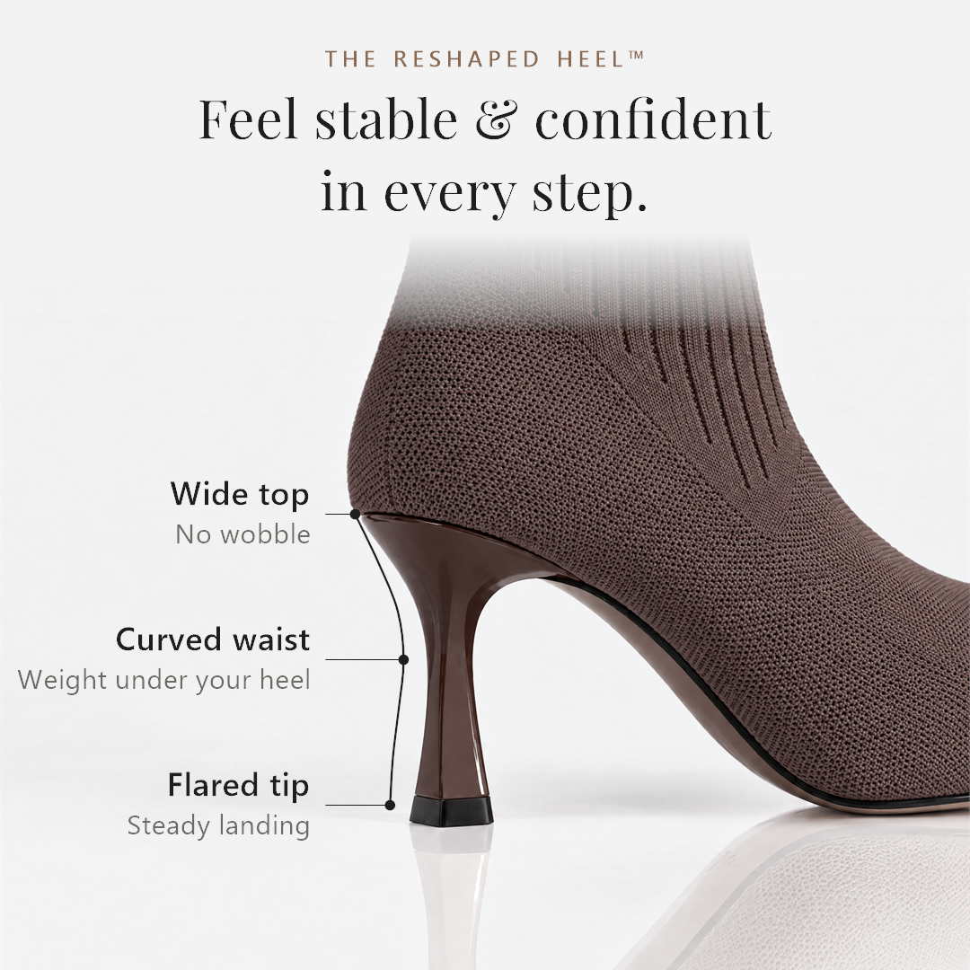 The Reshaped Heel: feel stable and confident in every step