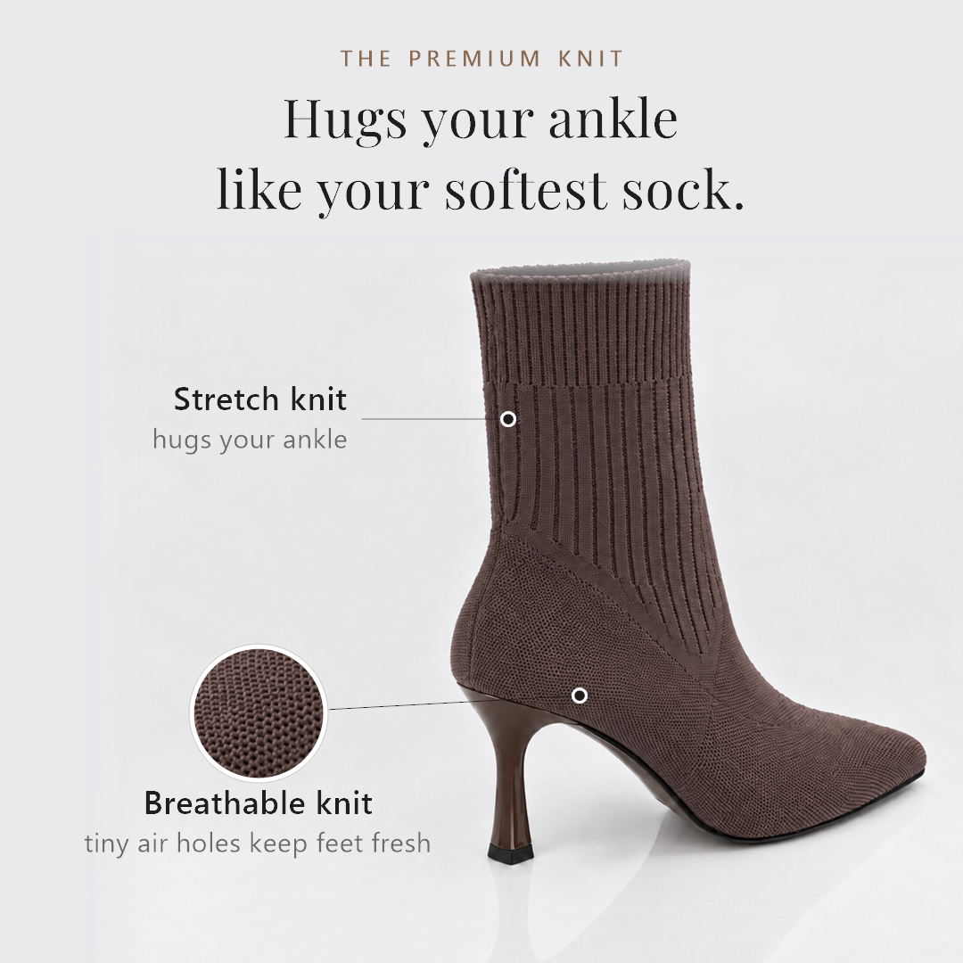 The Premium Knit: hugs your ankle like your softest sock
