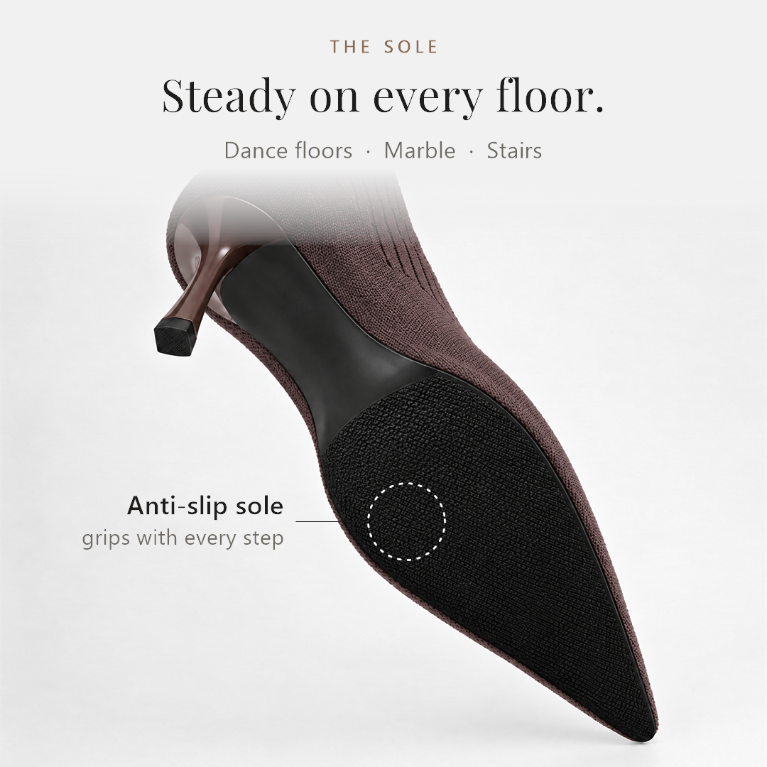 Anti-slip sole: steady on every floor
