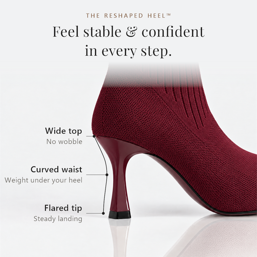 The Reshaped Heel: feel stable and confident in every step