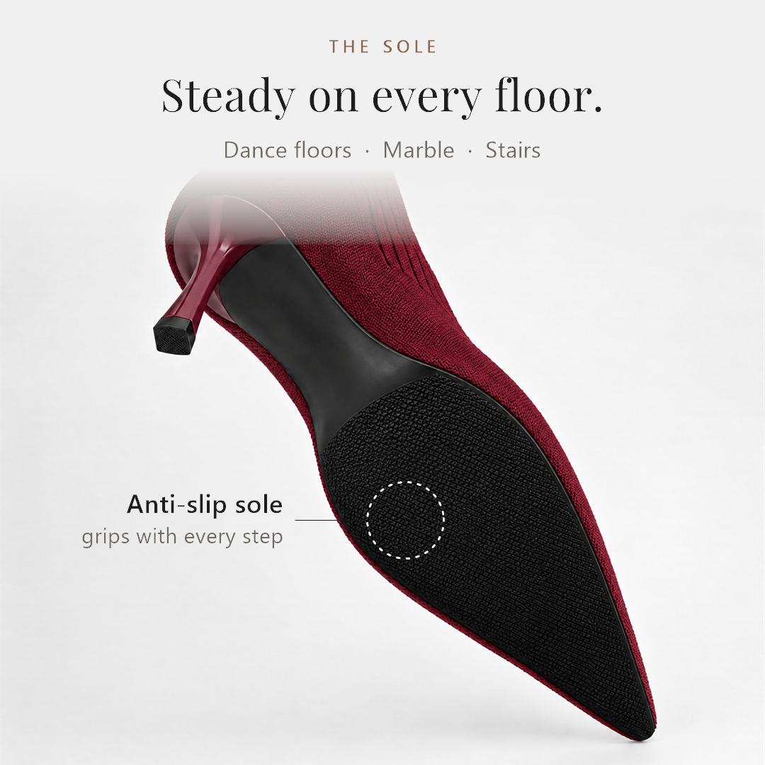 Anti-slip sole: steady on every floor